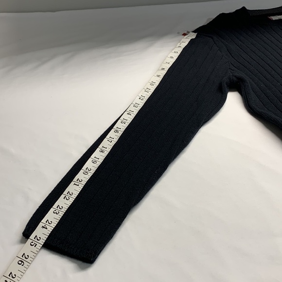 Levi’s Long Sleeve Crew Neck 100% Cotton Ribbed Sweater Black XL Unisex - Picture 9 of 9